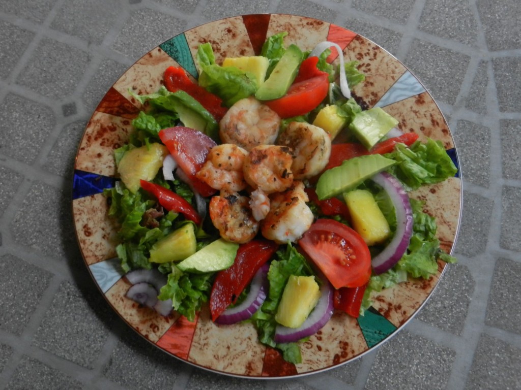 easy bbq shrimp salad 