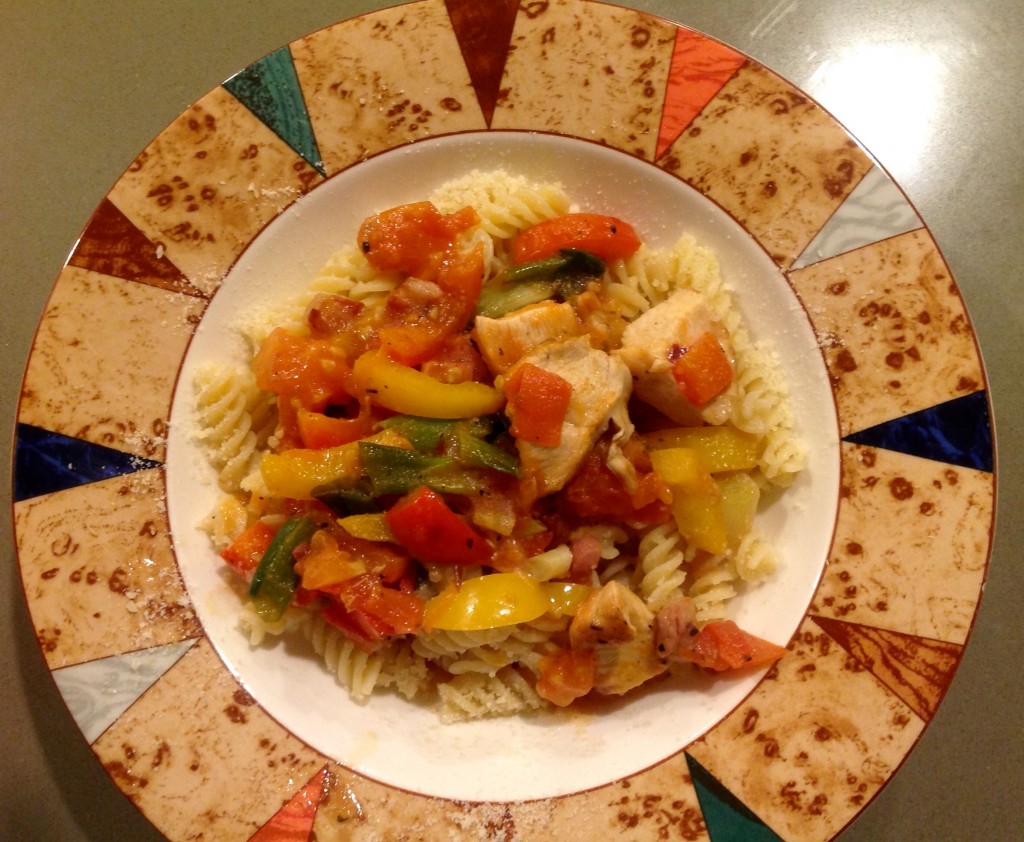chicken and vegetable pasta