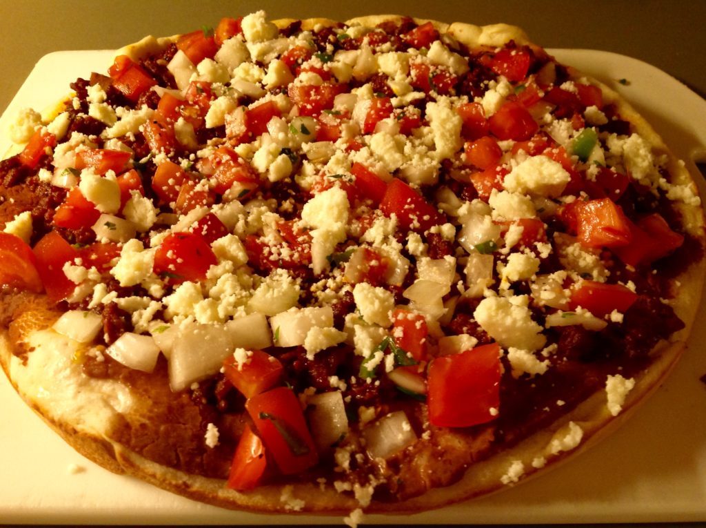easy chorizo pizza